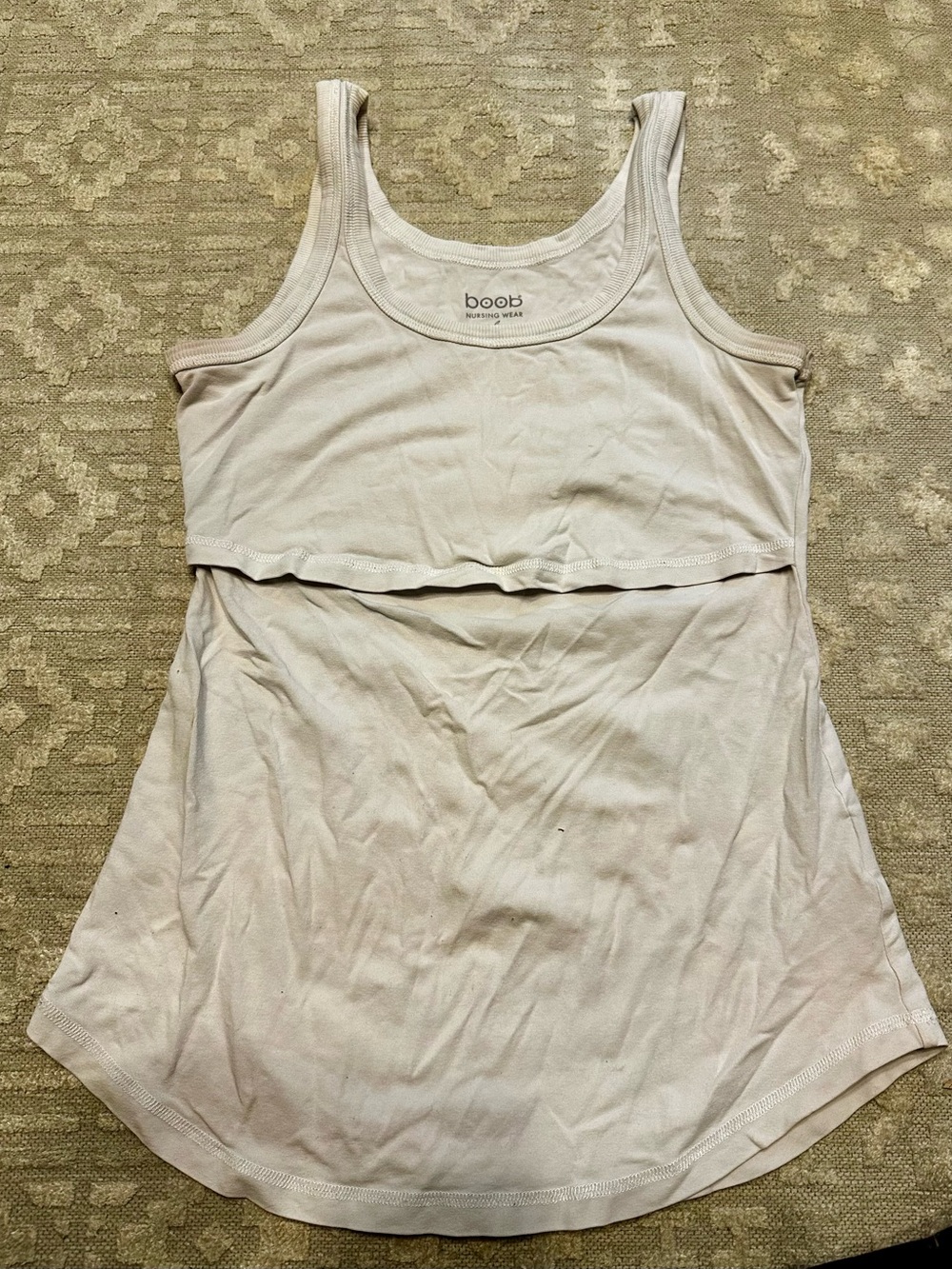 Boob Design Nursing Tank Top in white